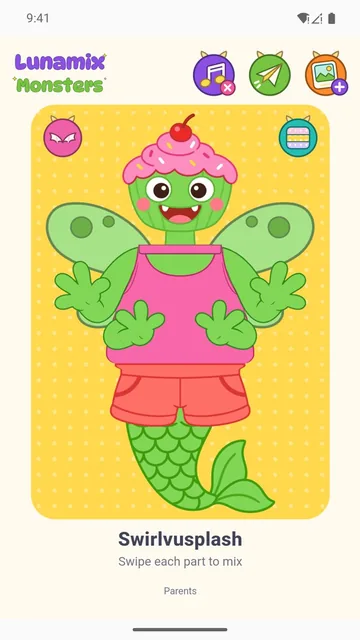 Monsters in-app screenshot